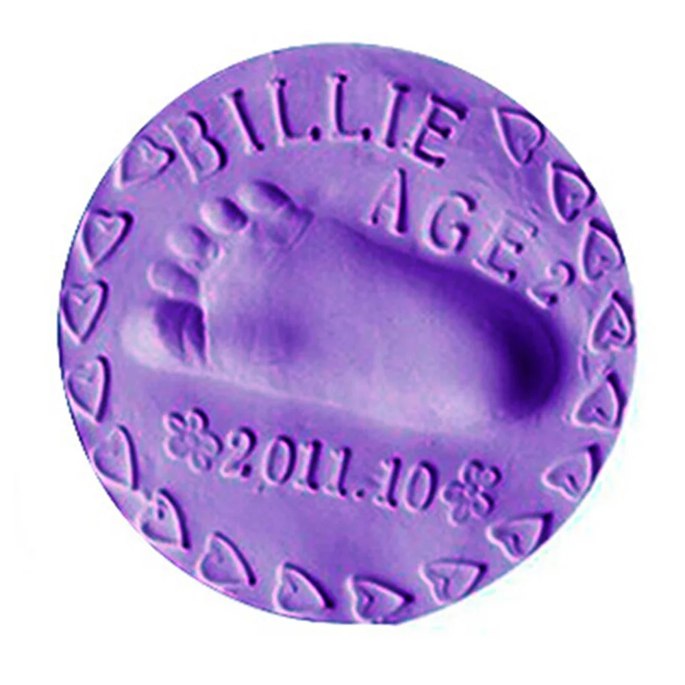 Забавная ручная печать грязи практичная печать руки и ноги производитель для Яркие Подвески - Цвет: Purple