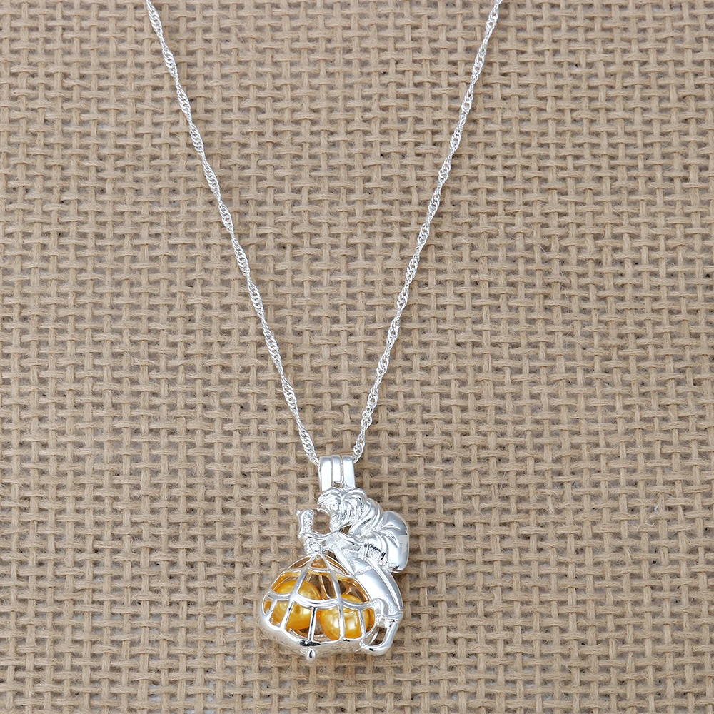 Hanreshe Красавица и Чудовище чокер, ожерелье из жемчуга подвеска Мода ювелирные изделия вечерние Серебристые Подарочное ожерелье-цепочка женское длинное ожерелье