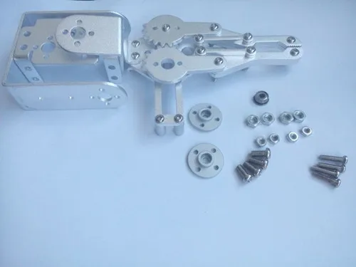 1 комплект 2 DOF алюминиевая рука робота зажим коготь монтажный комплект(без сервопривода) немонтажный подходит для Arduino оптом и в розницу