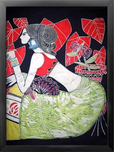 Modern rich-color painting is a special folk art style with ethnic flavor of Yunnan M-203 no framed | Дом и сад