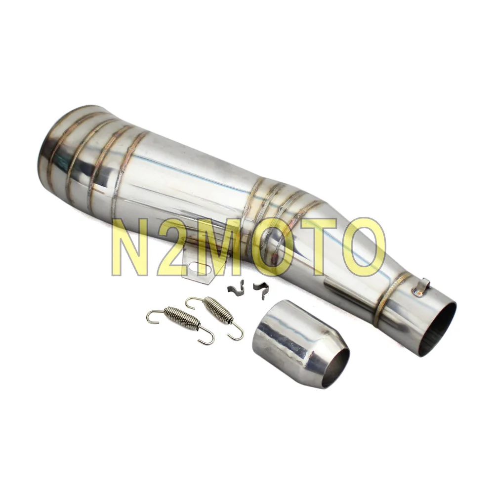38mm 51mm Adaptor Motorcycle Exhaust Muffler Stainless Steel Silencer
