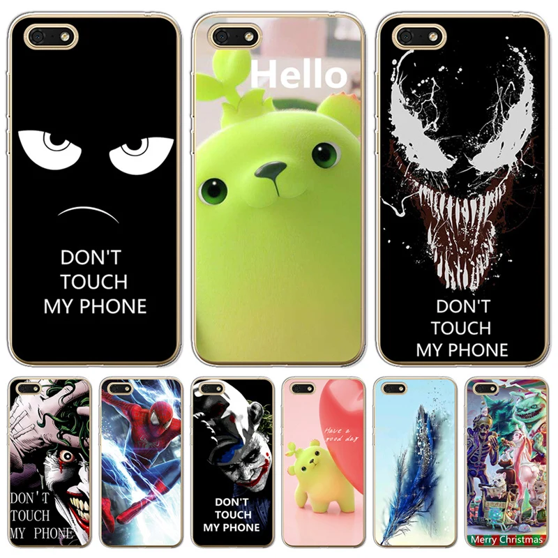 Для Huawei Honor 9 10 Lite Nova 2 Plus 3 3i Y5 II Y6 Y3 2017 2018 Prime 7A чехол Etui Don't touch my phone Venom Joker |