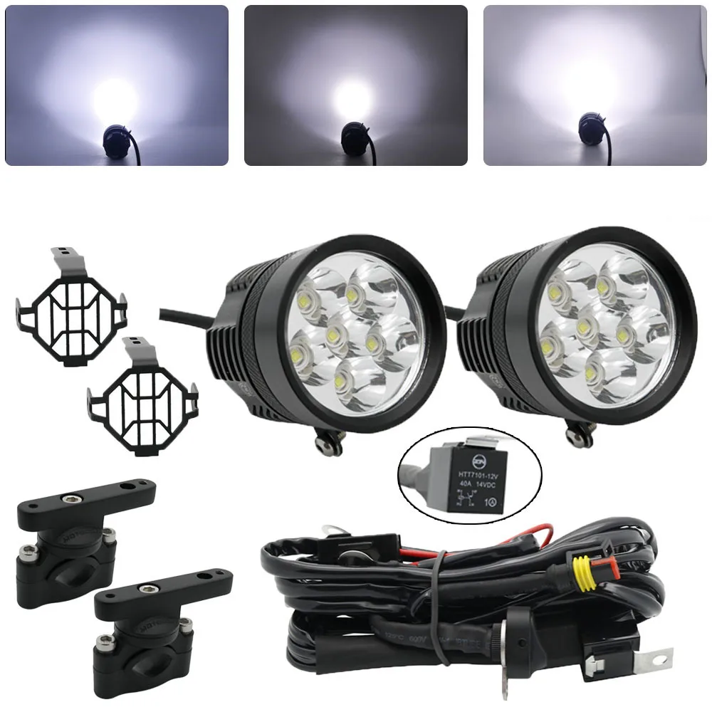  Auxiliary Fog Lights LED Assembly Combo Motocycle For BMW R1200GS ADV F800GS R1100GS Motorbike Safe - 32986040313