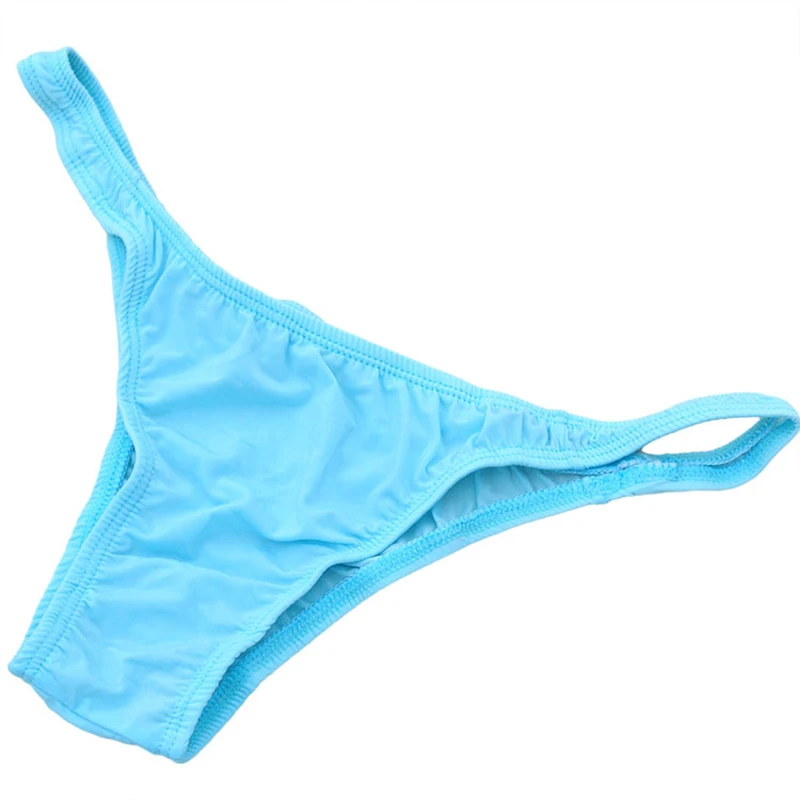 Ice Silk Men's bikini underwear Low waist male panties men sexy