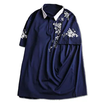 

MFERLIER shirt men Summer For weight 80-150kg Plus size short sleeve men shirt