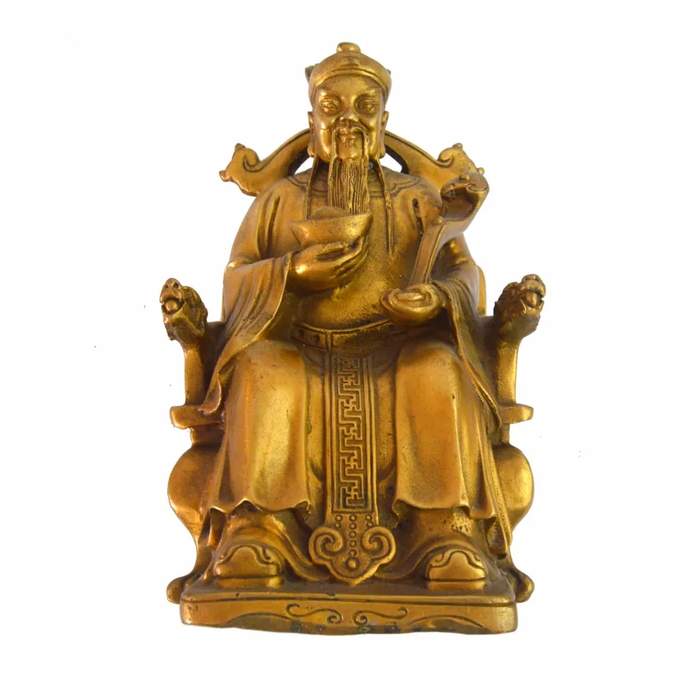 

FengShui Brass The God Of Wealth Figurines /OTHERS BUDDHA M1208