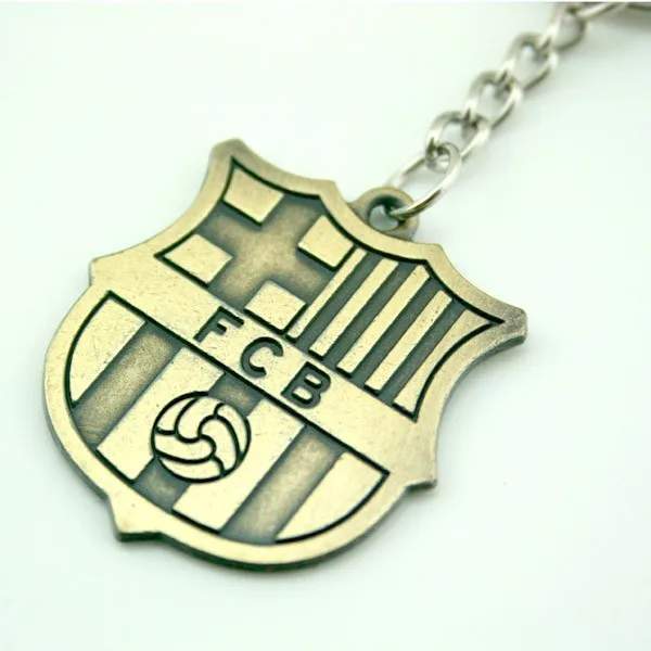 Free shipping Barca Soccer Keychain Barcelona Club Badge football team
