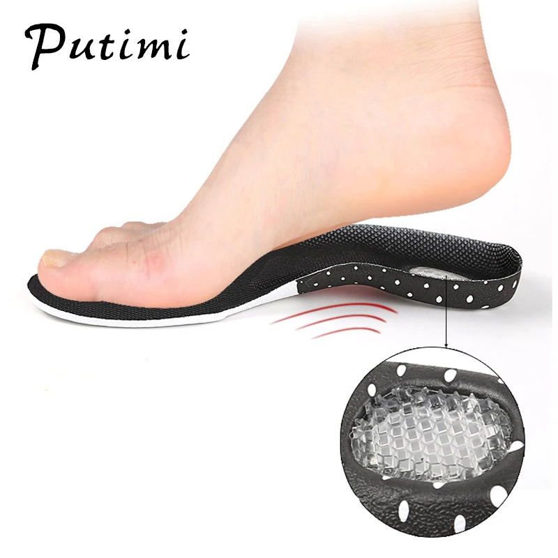 

Putimi 1pair Foot Pads Shoe Pads Feet Care Pedicure Tools Insoles Orthopedic Insoles Insert Plantar Fasciitis Pain Relief