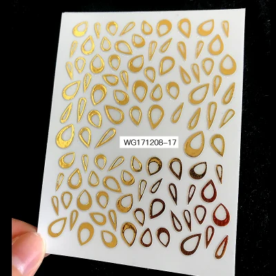 

Newest MGM-817 bling bling Foil 3d nail art sticker decal stamping template DIY nail decorations tools nail wraps