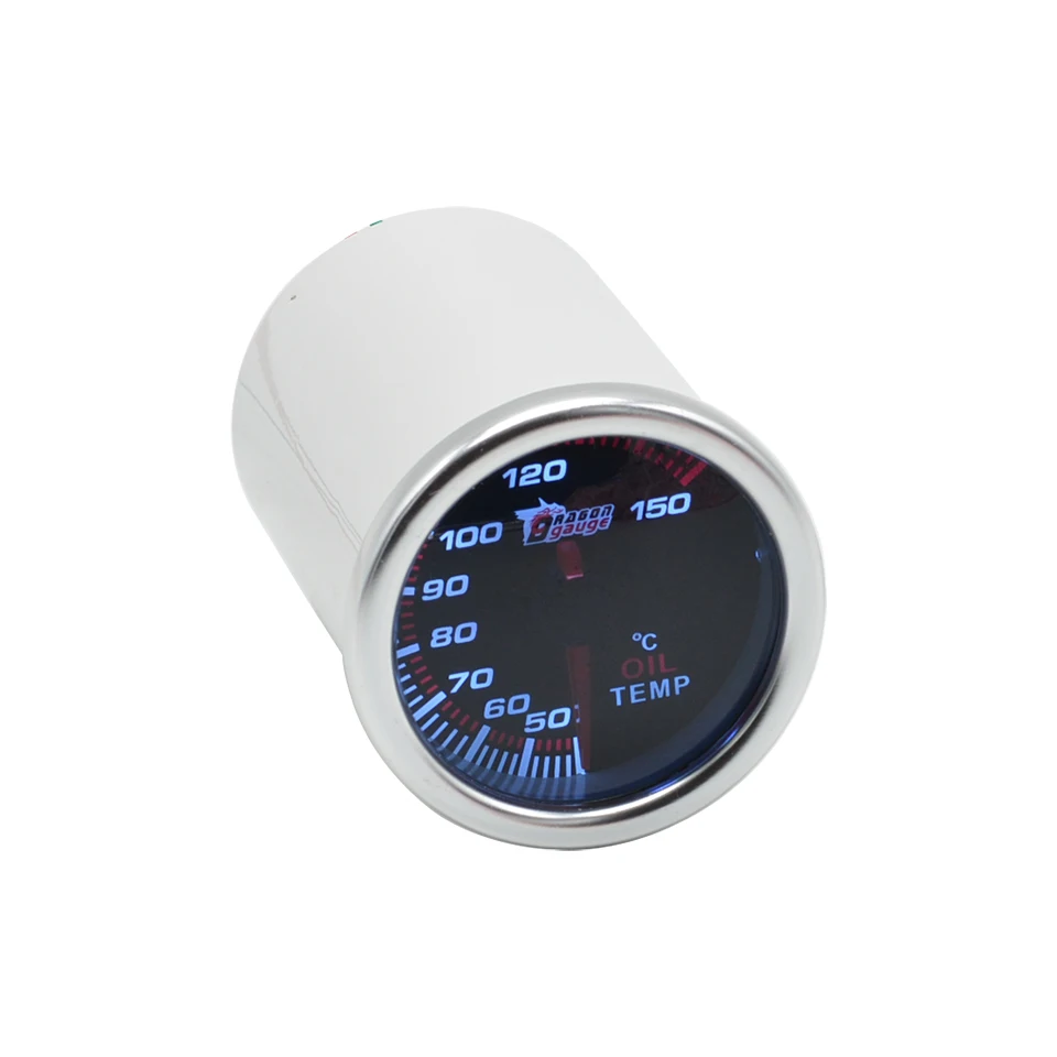 Дракон Калибр 52 мм указатель Авто модифицированный измеритель температуры масла белая подсветка с датчиком температуры масла gague