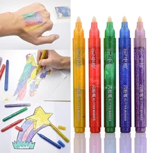 Sipa 5 PCS Farbe Glitter Marker Leuchtstoff Stift für DIY Kinder Karte Hergestellt, Körper Malen, Illustration Design, jede Handwerk Zeichnung