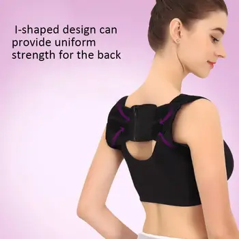 

Posture Corrector Zipper Adjustable Breathable Posture Back Support Brace Belt Shoulder Corrector Braces Supports v