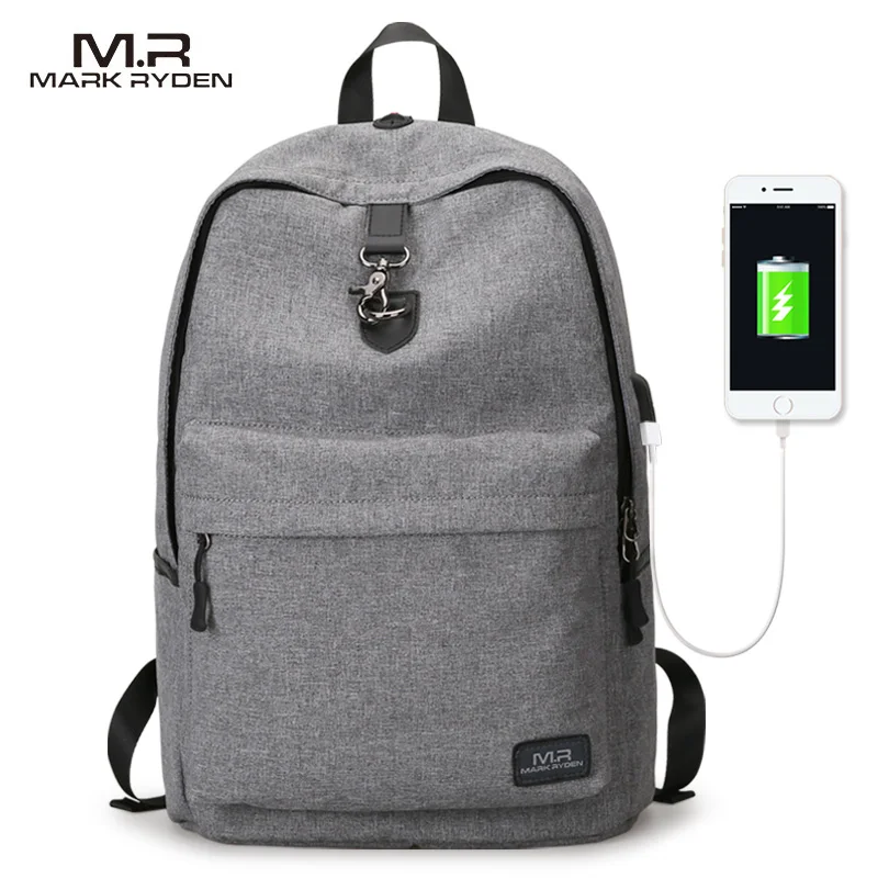 Mark Ryden New Arrivals four Colors USB design Backpack Men Male student backpack weekend Mochila