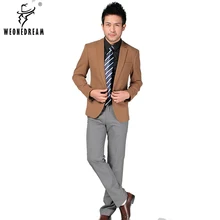 Новое поступление мужской блейзер мужской модный бренд обтягивающие блейзеры костюм куртки корейский шерстяной Блейзер для отдыха пальто для мужчин XXXL