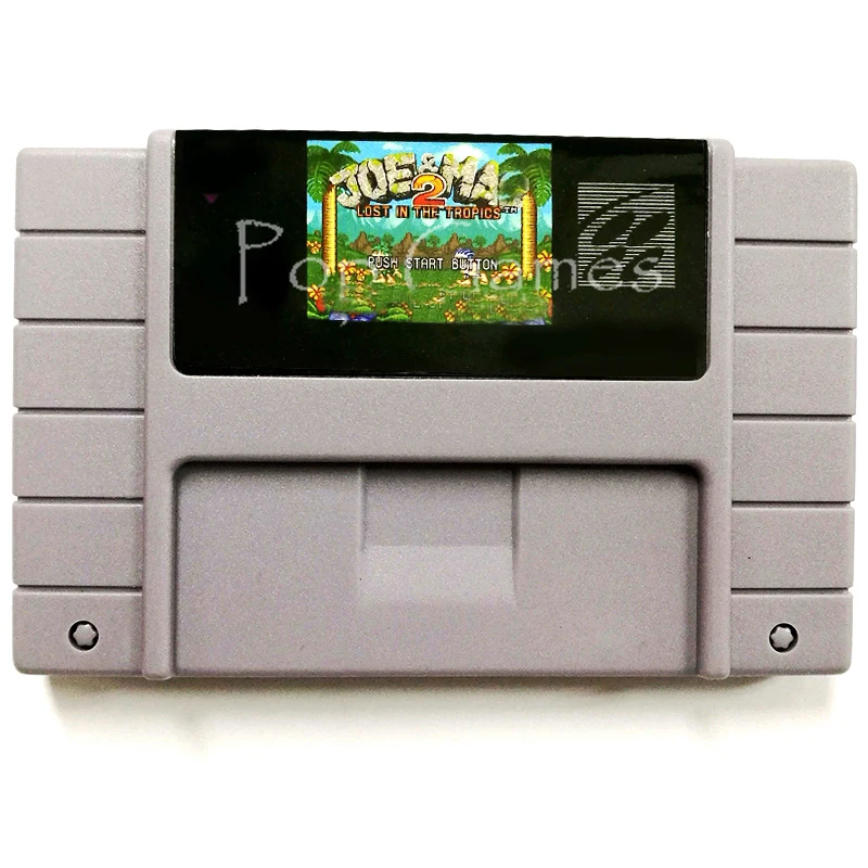 

Joe & Mac2 16 bit NTSC Big Gray Game Card For USA Version Game Player