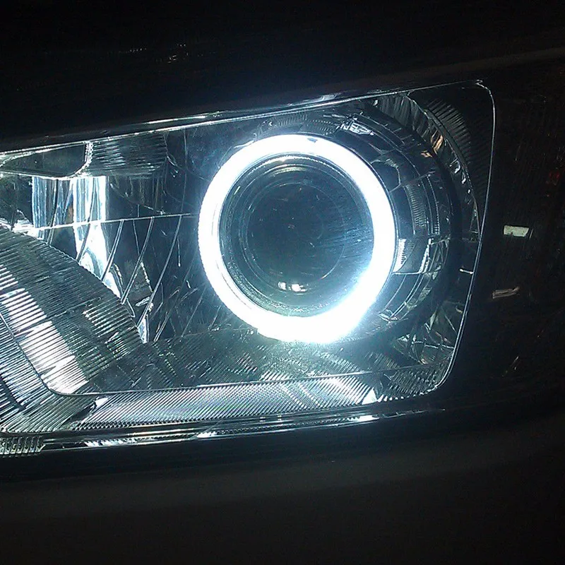 COB 90 мм 2 шт.(1 пара) Авто Halo кольца Angel Eye COB чипы фары автомобиля Ангельские Глазки мотоцикл с абажурами яркий