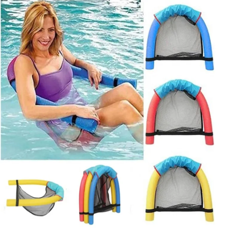 Beach Big Buoyancy Swimming Pool Mesh Sling Foam Stick Float Chair