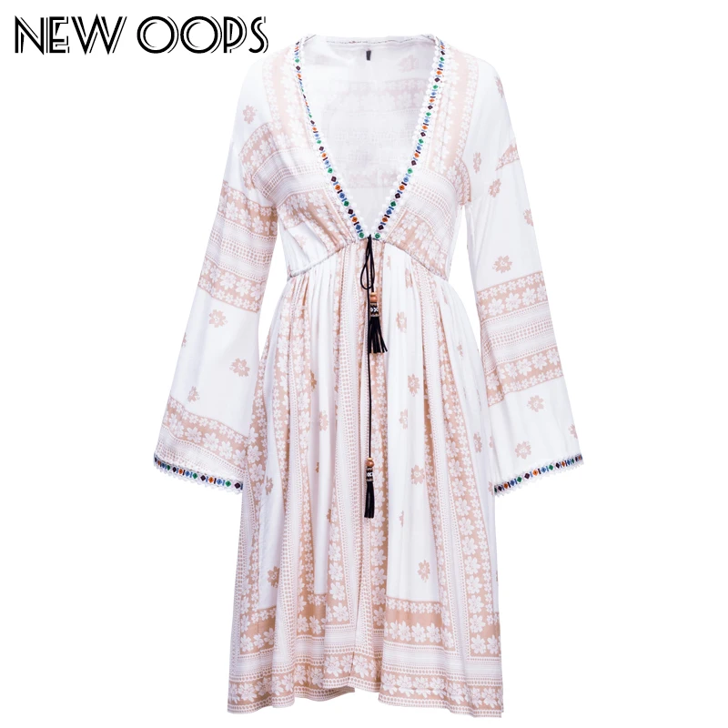 NEW OOPS Women Bohemian Beach Kimono Blouse 2018 New