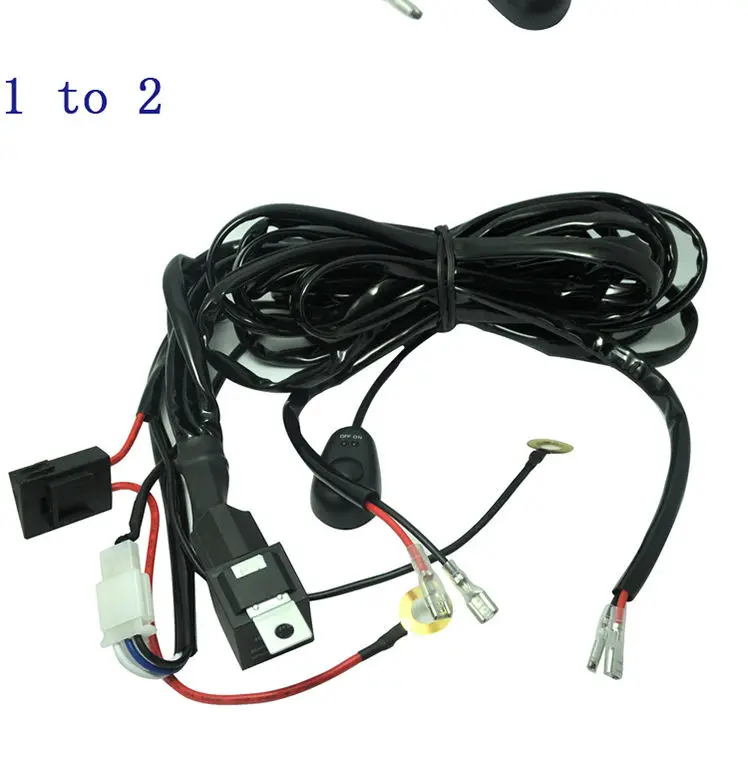 40A Switch Relay Wiring Harness Kit For High Power 4x4 Offroad LED Driving Light 1 (5)