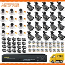 AHWVSE 32 канала видеонаблюдения cctv системы 32ch ahd dvr комплекты с 32 шт. открытый Крытый ahd камера 2mp