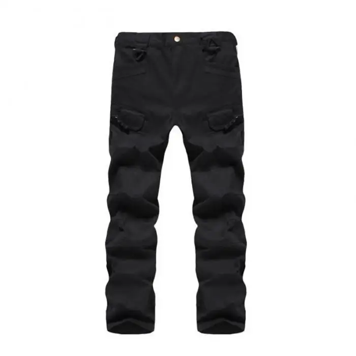 Calças Masculinas Sólida Tático Impermeável Multi-bolsos Compridas 19ing Cor 21 Calças de caminhadas