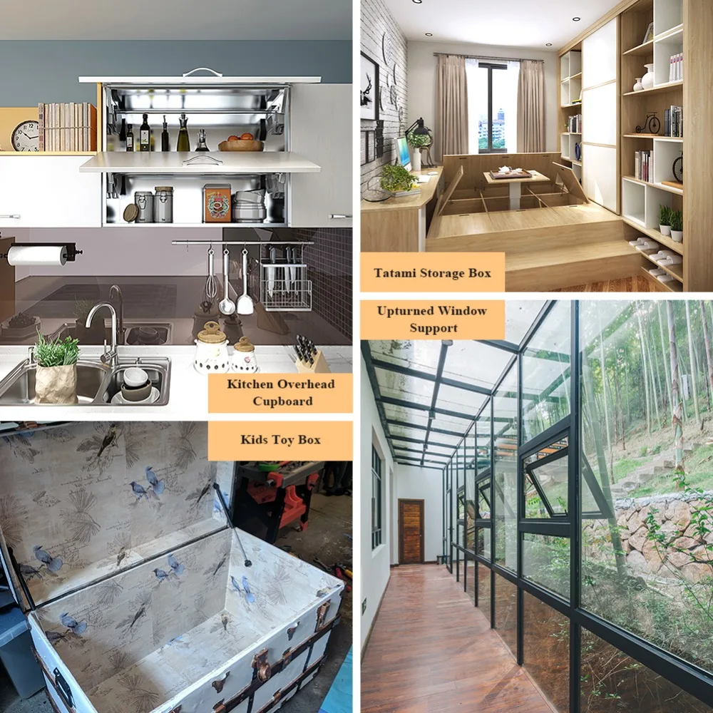 Gas Spring Hinges Lid Support Box Kitchen Cabinet Furniture Hinge-01