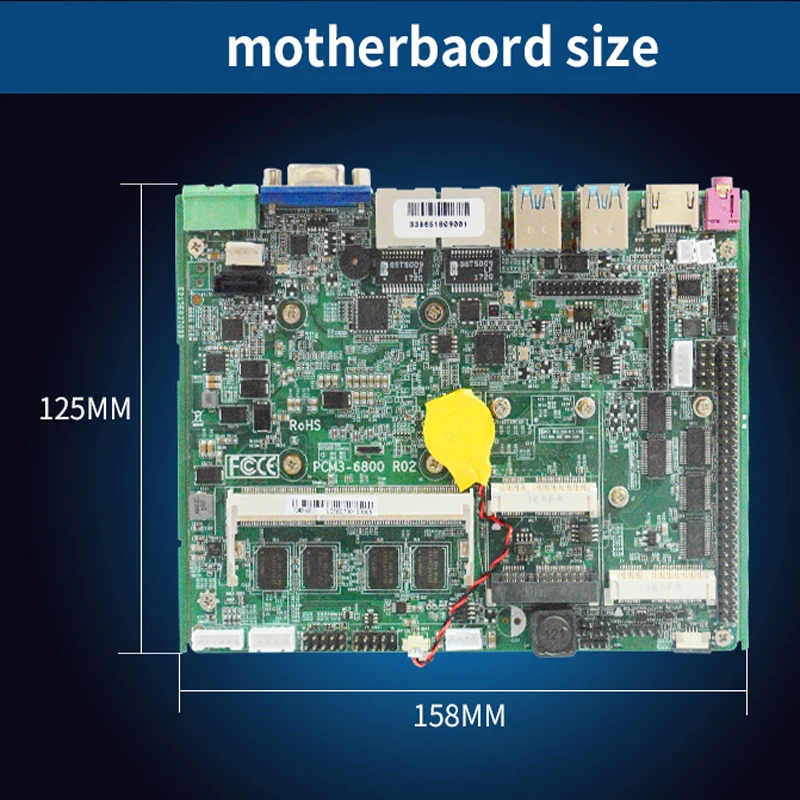 Безвентиляторная материнская плата Core i5 7200U 3855U i7 6500U Мини ПК DDR4 2133 МГц Встроенный компьютер материнская плата