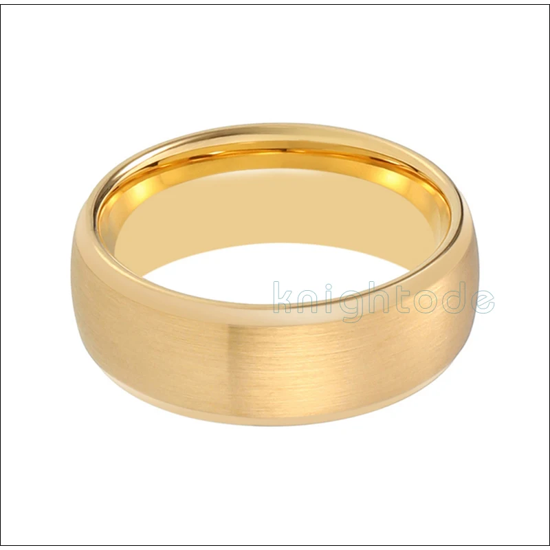 Парные кольца для влюбленных, карбидные кольца для мужчин и женщин, матовая отделка, Куполообразное обручальное кольцо с комфортом, подходит для 6мм \ 8 мм на выбор