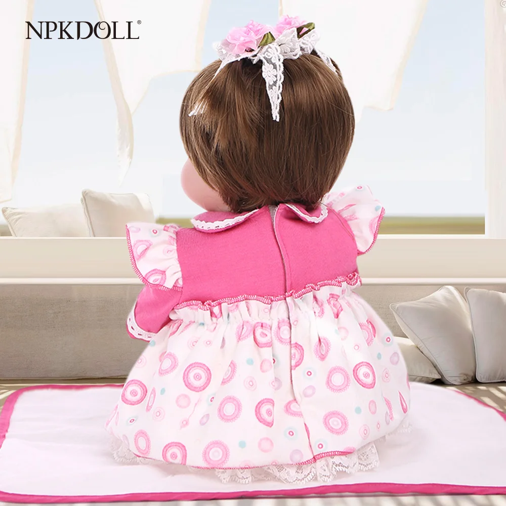 NPKDOLL куклы Reborn 16 дюймов мягкая кукла из силикона детские мини-игрушки для девочек Дети живой ребенок продвижение игрушки для детского сада