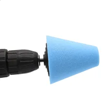 Горячая 4 шт. Губка Полировка Шлифовка конус мягкая пилка коврик для ступицы колеса автомобиля угловой JLD