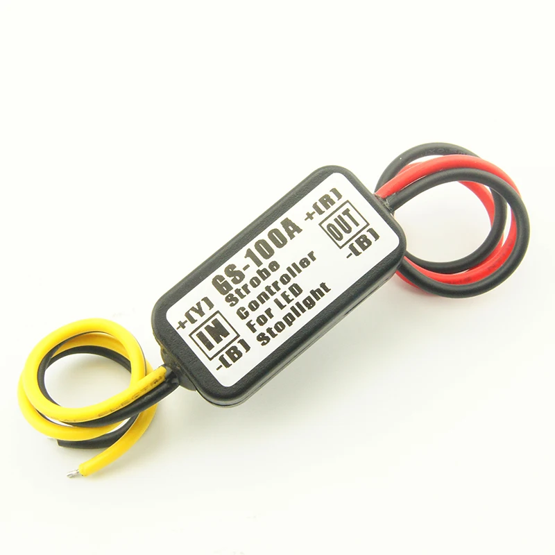 12 V GS 100A светодиодный стоп сигнал стробоскоп с осветительной вспышкой|Адаптеры