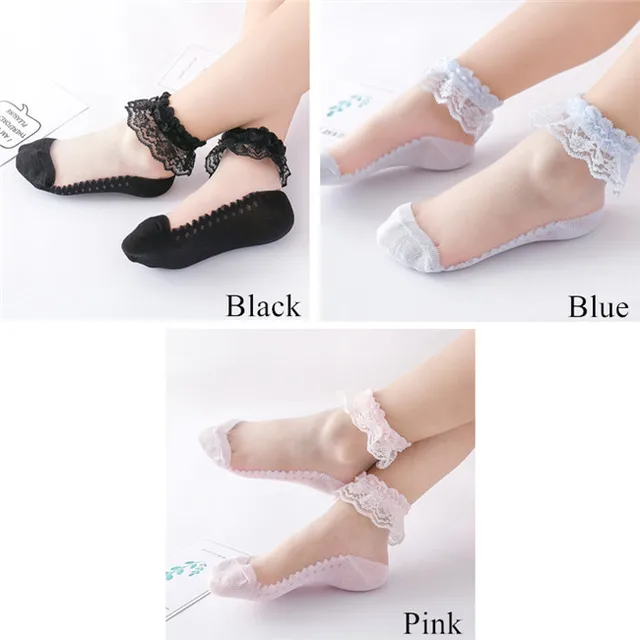 New Summer Baby Girls Kids Mesh Socks Fashion Lace Ruffle Frilly Ankle Short Sock Breathable Princess Children Girl Dance Socken BLP
