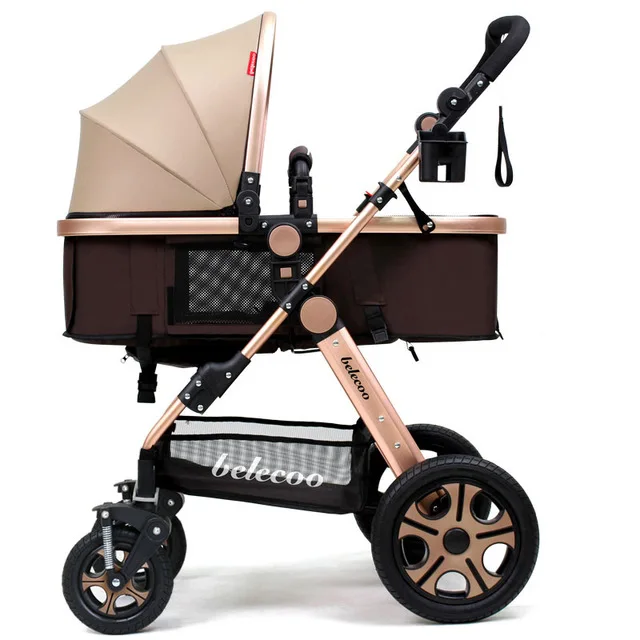 7,8 Belecoo детская коляска Удобная коляска и люлька складная детская коляска прогулочная коляска - Цвет: 1