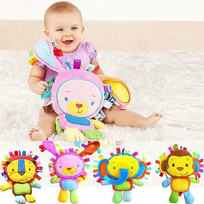 

2017 Baby Rattle Toys Animal Hand Bells Plush Baby Toy High Quality Newbron Baby Gift Animal elephant/monkey/lion/rabbit Toy