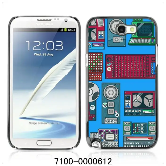 Cool Retro Devices Illustration FOR SAMSUNG Galaxy Note 2 II N7100 Plastic Hard Back Case Cover Shell (7100 0000612)|galaxy surface|galaxy ace s5830