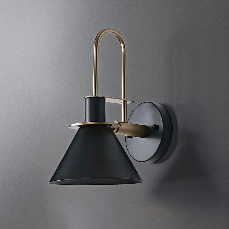 Post Modern Wall Lights Sconce Creative Iron Horn LED Nordic Simple Modern Wall Light For Bedside Wall Lamp Home Indoor Lighting Fixture E27 E26 (20)