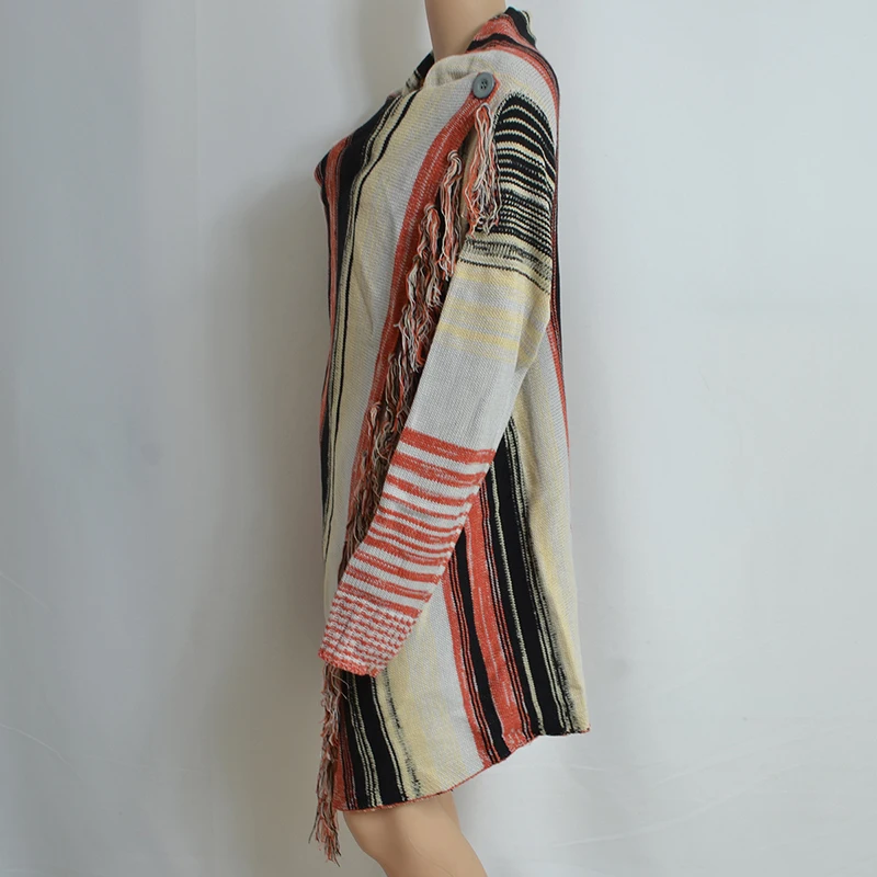 HTB1HliqbovrK1RjSspcq6zzSXXaM Irregular Fringe Vintage Sweaters Cardigans For Women Winter Fashion Jacket Female Long Cardigan Boho Knitwear Coats Mallzona