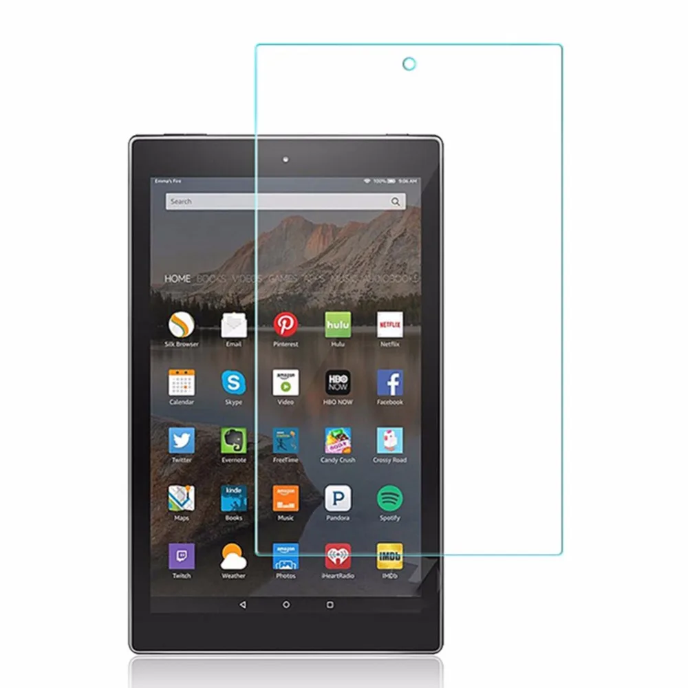 Для Amazon Kindle Fire HD 10(7th Gen) 1" планшет Премиум 0,26 мм толщина закаленного стекла протектор экрана с твердостью 9 H