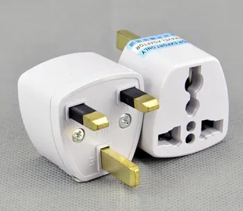

High quality 2000 Pcs / Lot Universal EU US AU to UK AC Travel Power Plug Charger Adapter Converter Travel Adaptors UK Free