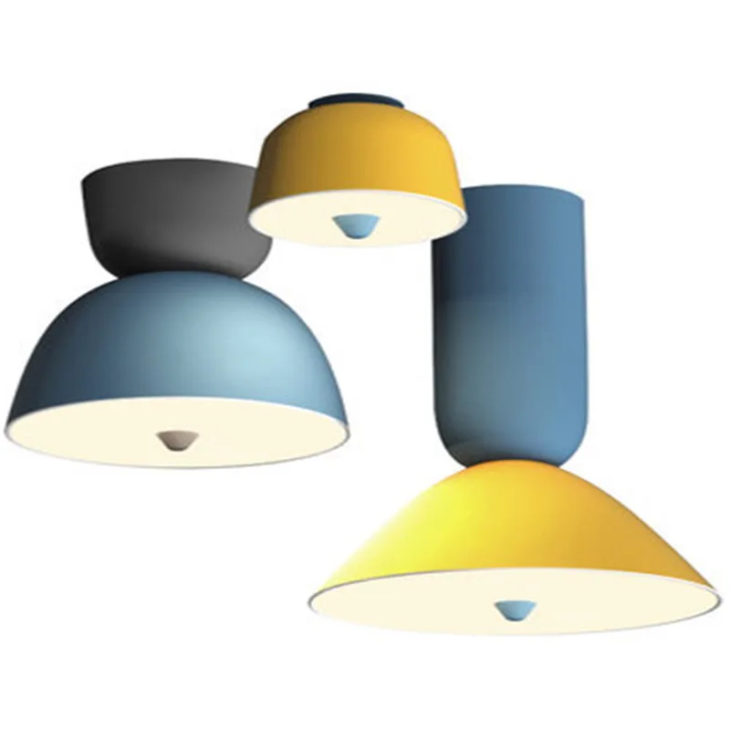  Nordic Style Icecream Cones Design Led Ceiling Lamp Creative Macarons Restaurant Kitchen Bedroom Ba - 33036735445