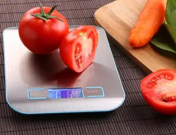 

Kitchen Scale Cooking Measure Tools Stainless Steel Electronic Weight LED