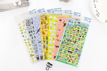 

kawaii cartoon dog cat bear Gilding Sticker Organizer Calendar Diary Book PlannerDIY Scrapbook Decoration papeleria sale