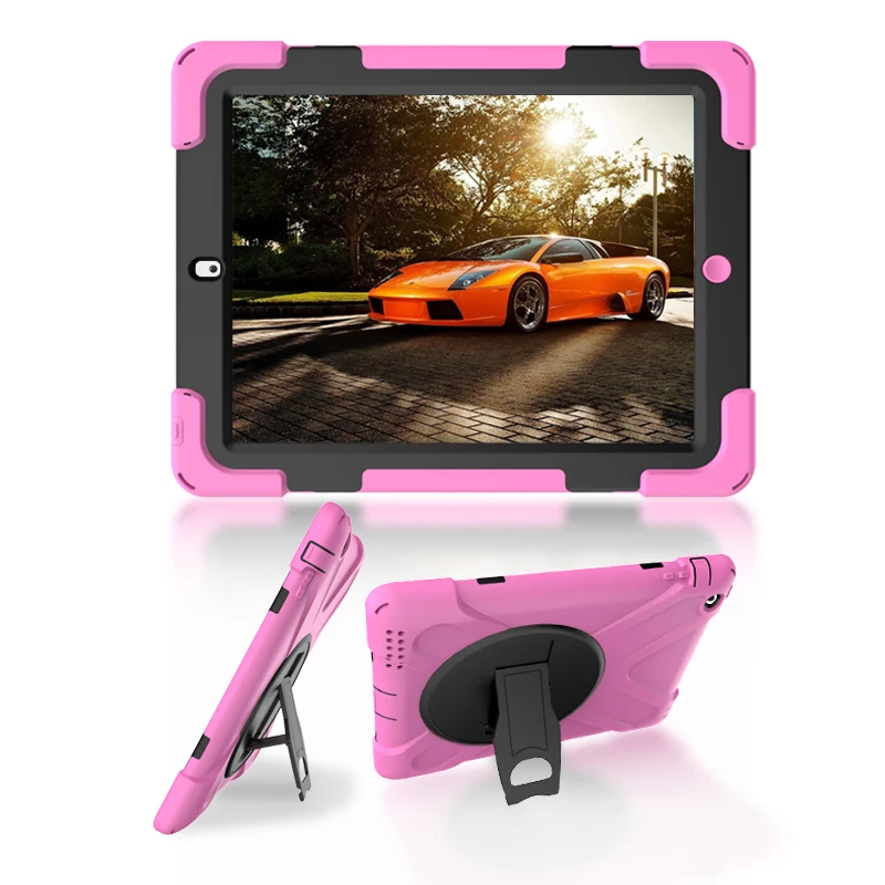 

Case For Apple iPad 2 iPad3 iPad4 Kids Safe Armor Shockproof Heavy Duty Silicon + PC Stand Back Case Cover For ipad 3 ipad2 Case