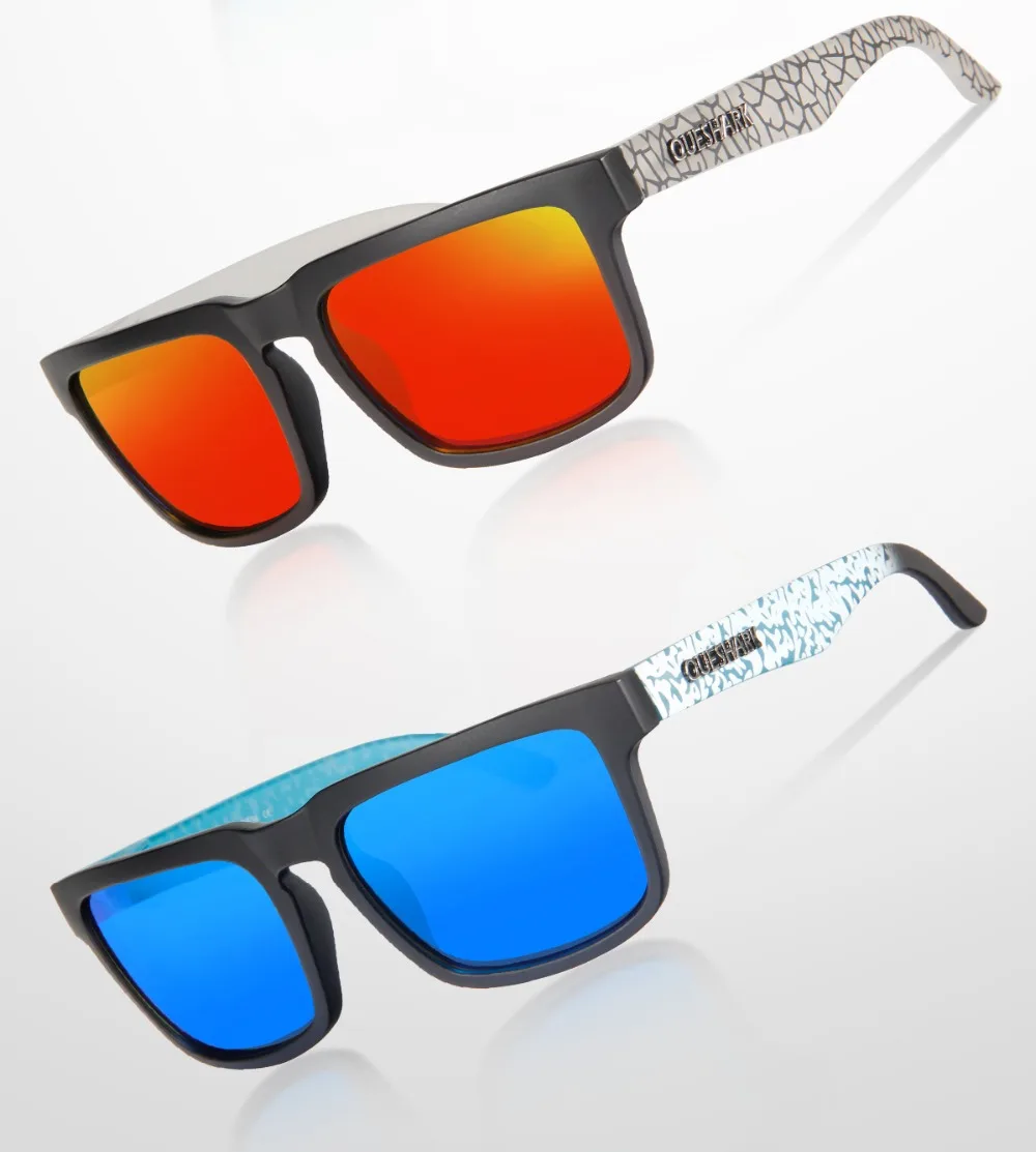 QUESHARK TR90 с принтом рамки поляризованные походные солнцезащитные очки Uv400 Кемпинг Рыбалка очки спортивные очки