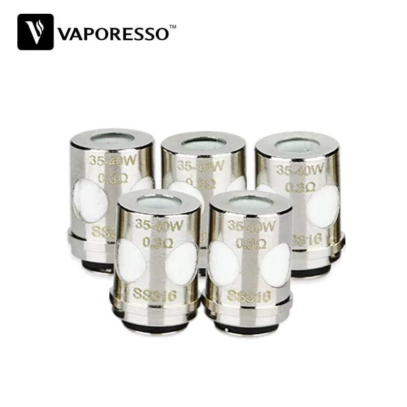 Оригинальная катушка 5 шт. испаритель керамический EUC SS316 0 3 Ом для VECO ONE Tank &amp Plus