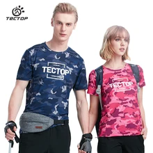 Tectop весенние и летние футболки мужские уличные быстросохнущие дышащие футболки с круглым вырезом и коротким рукавом