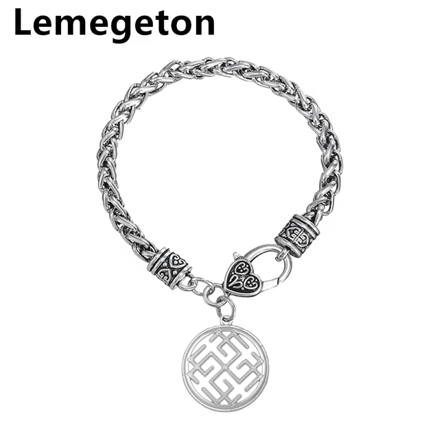 Lemegeton Slavic Amulet Symbols Pendant Bracelets Religious Jewelry Lemegeton Slavic Amulet Symbols Pendant Bracelets Religious Jewelry Antique Silver Brands Fashion Charm Bracelet