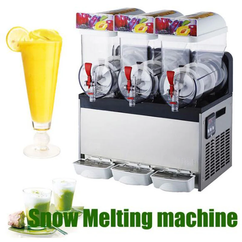 

wholesale 3 tanks slush machine soft ice cream & ice slush maker machine taylor style bun slush machine