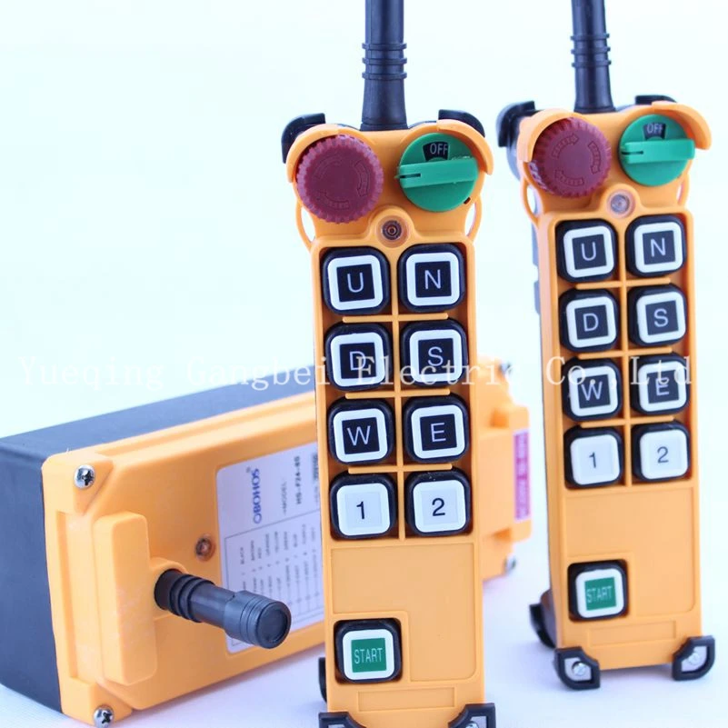 

HS-8S (include 2 transmitter and 1 receiver) crane remote control Your order note need voltage:380VAC 220VAC 36VAC 24VDC