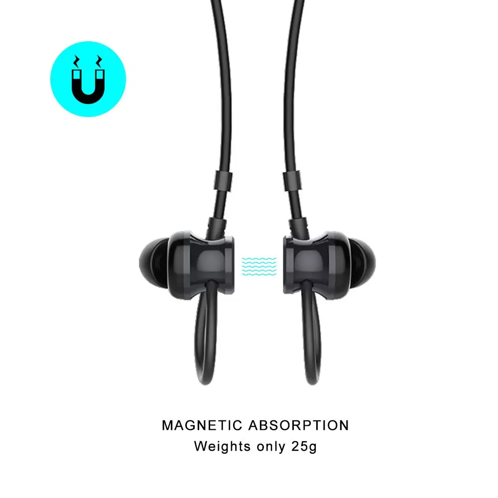 Bluetooth 5 0 наушники беспроводные спортивные вкладыши магнитные с микрофоном 10